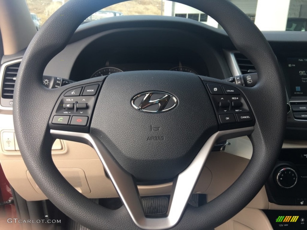 2018 Tucson SEL AWD - Ruby Wine / Beige photo #13