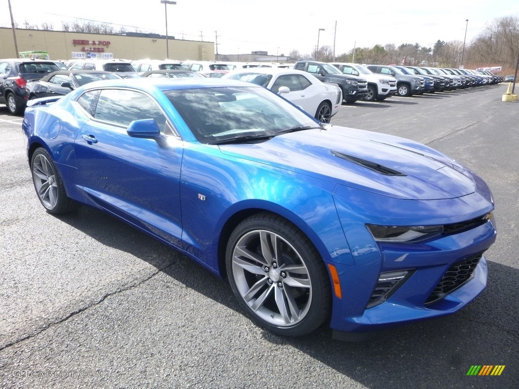 2018 Camaro SS Coupe - Hyper Blue Metallic / Jet Black photo #7