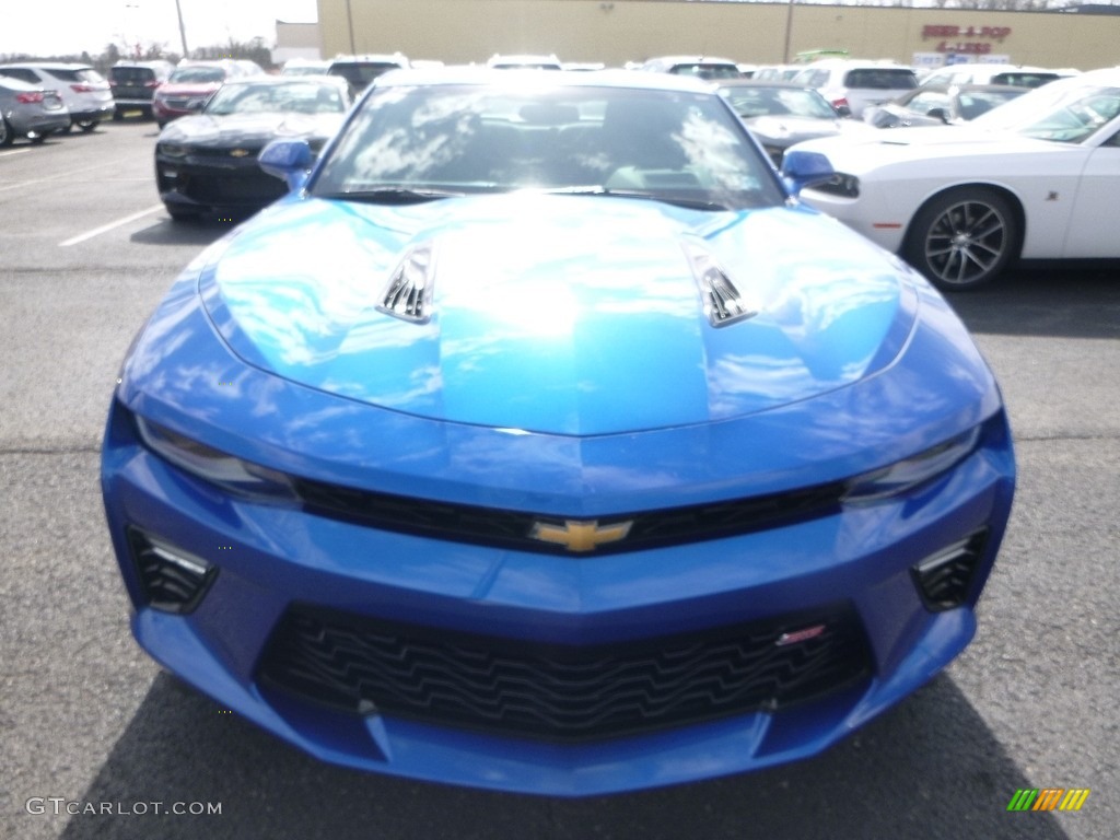 2018 Camaro SS Coupe - Hyper Blue Metallic / Jet Black photo #8