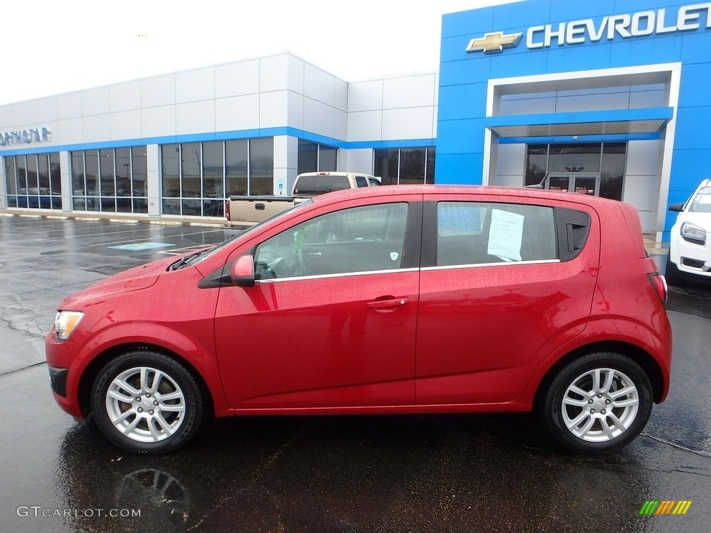 2013 Sonic LT Hatch - Crystal Red Tintcoat / Jet Black/Dark Titanium photo #3