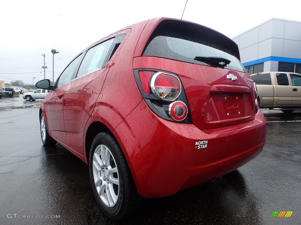 2013 Sonic LT Hatch - Crystal Red Tintcoat / Jet Black/Dark Titanium photo #5