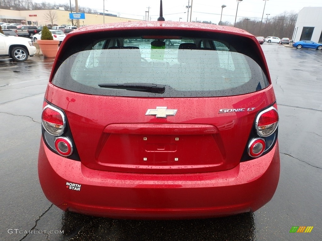 2013 Sonic LT Hatch - Crystal Red Tintcoat / Jet Black/Dark Titanium photo #6