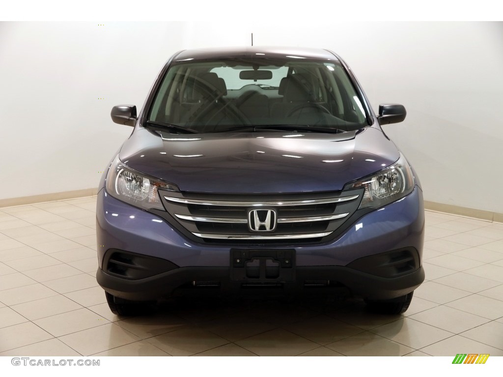 2012 CR-V LX 4WD - Twilight Blue Metallic / Gray photo #2