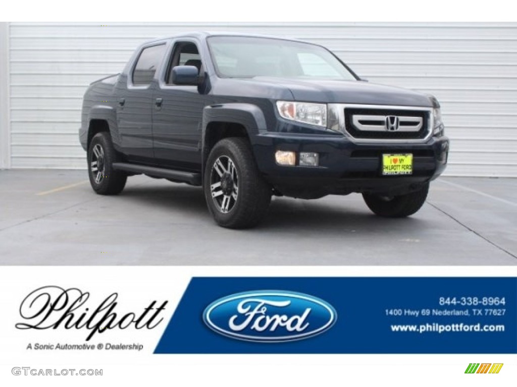 2010 Ridgeline RTL - Bali Blue Pearl / Gray photo #1