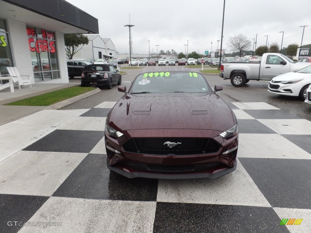 2018 Mustang GT Premium Fastback - Royal Crimson / Ebony photo #2