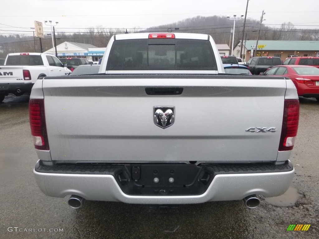 2018 1500 Sport Crew Cab 4x4 - Bright Silver Metallic / Black photo #5