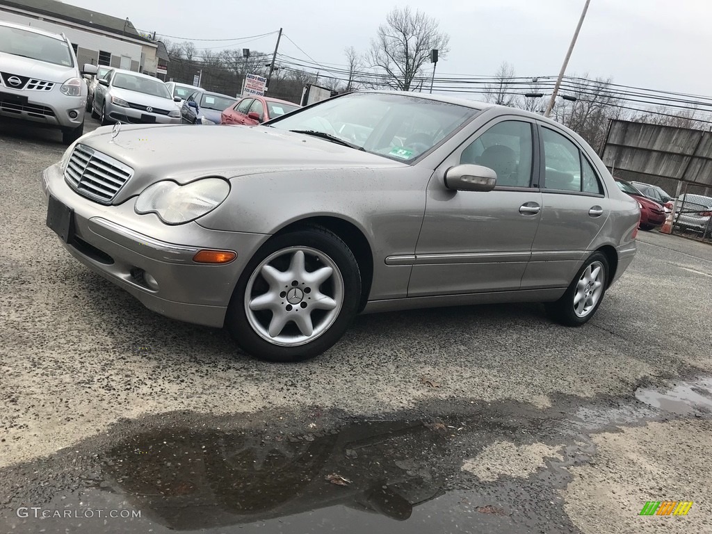 2003 C 240 4Matic Sedan - Desert Silver Metallic / Ash photo #2