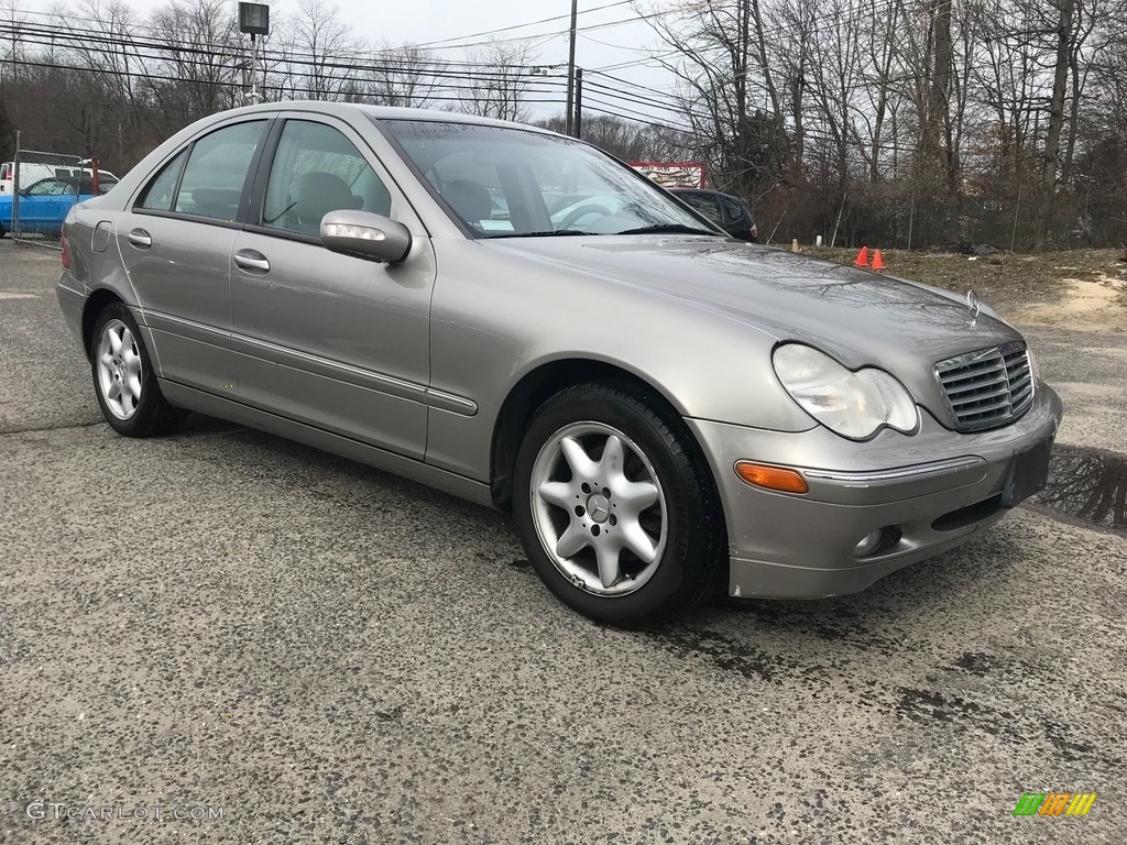 2003 C 240 4Matic Sedan - Desert Silver Metallic / Ash photo #8