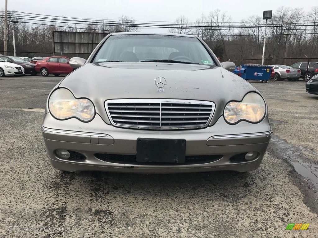 2003 C 240 4Matic Sedan - Desert Silver Metallic / Ash photo #9