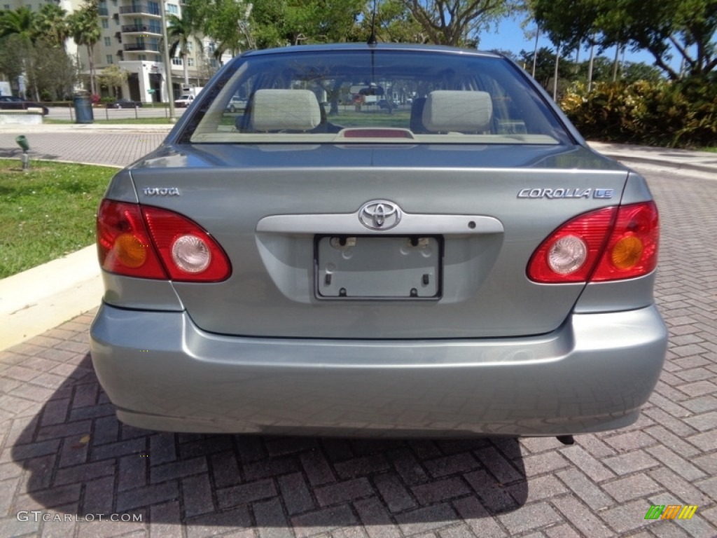 2003 Corolla LE - Mineral Green Metallic / Pebble Beige photo #7