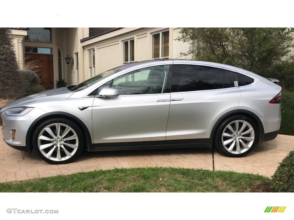 Silver Metallic 2017 Tesla Model X 100D Exterior Photo #125767380