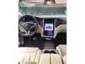 Cream 2017 Tesla Model X 100D Dashboard