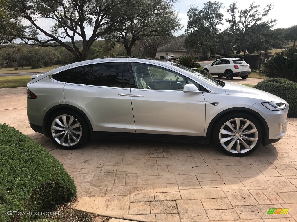 Silver Metallic 2017 Tesla Model X 100D Exterior Photo #125767792