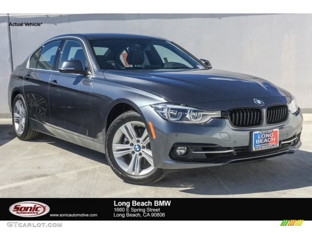 2018 3 Series 330i Sedan - Mineral Grey Metallic / Black photo #1