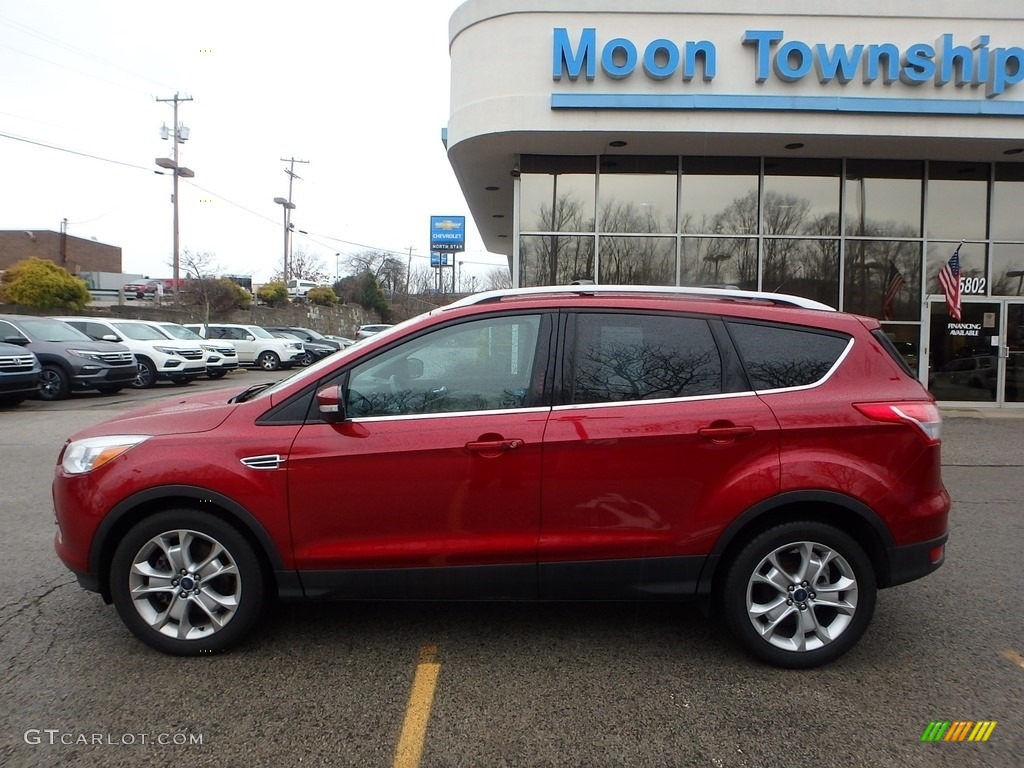 2016 Escape Titanium 4WD - Ruby Red Metallic / Medium Light Stone photo #2