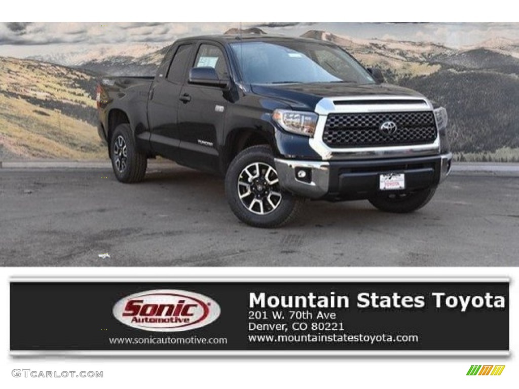 2018 Tundra SR5 Double Cab 4x4 - Midnight Black Metallic / Graphite photo #1