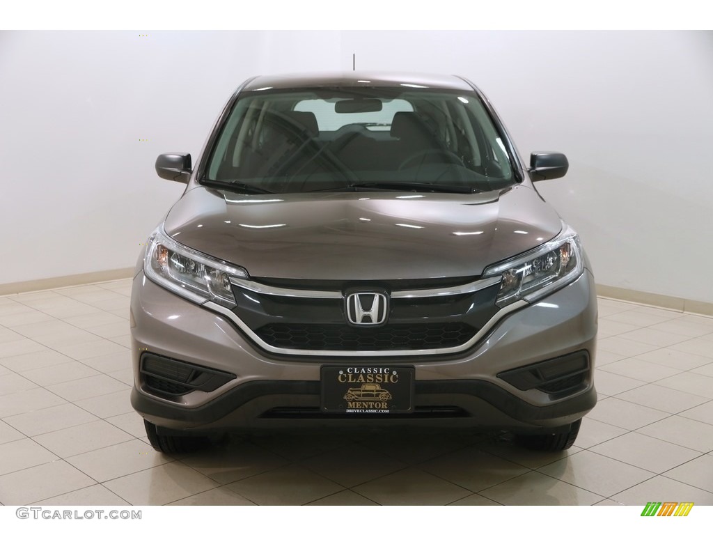 2015 CR-V LX AWD - Urban Titanium Metallic / Black photo #2
