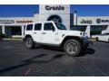 2018 Bright White Jeep Wrangler Unlimited Sahara 4x4  photo #1