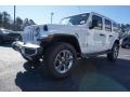 2018 Bright White Jeep Wrangler Unlimited Sahara 4x4  photo #3