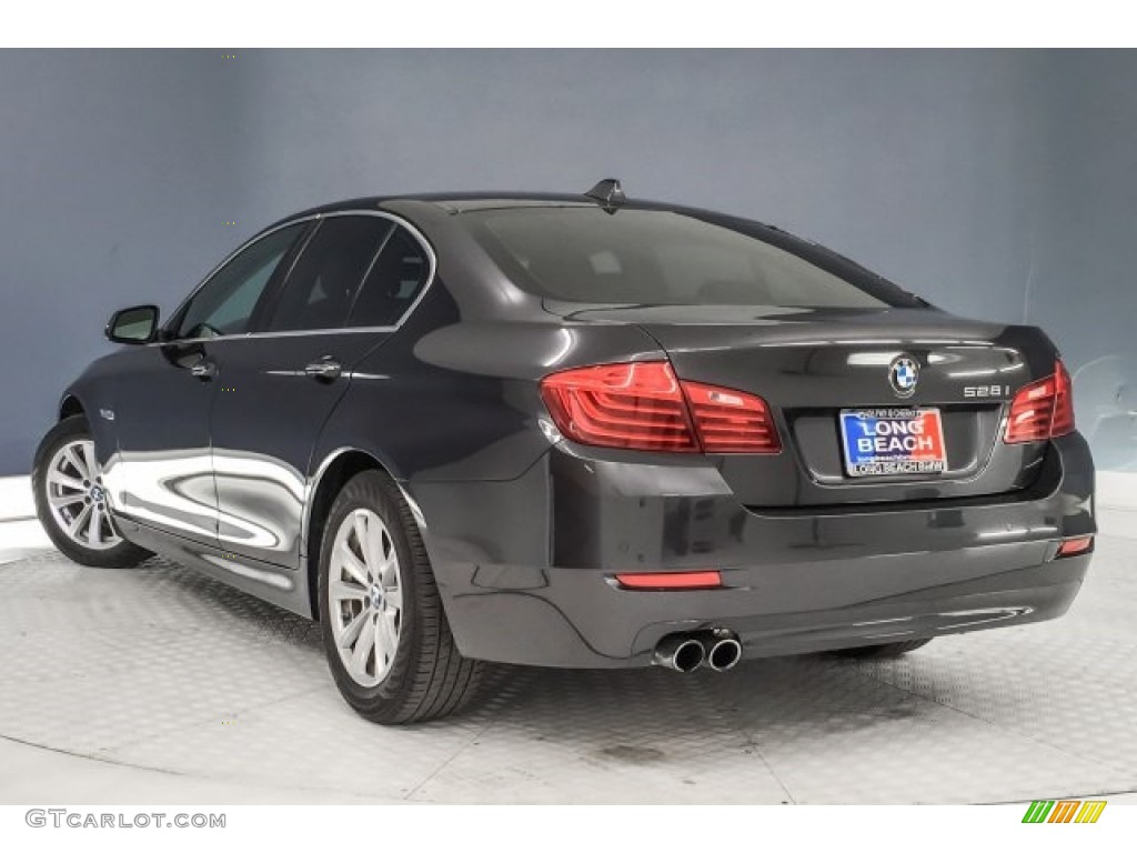 2015 5 Series 528i Sedan - Dark Graphite Metallic / Black photo #10