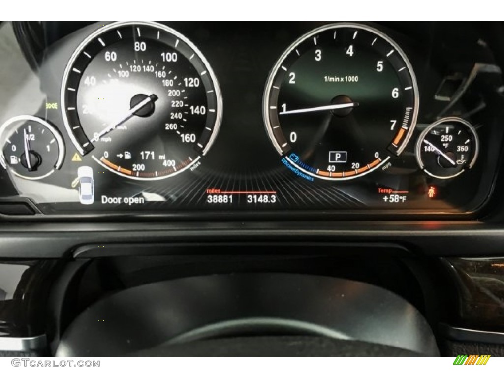 2015 5 Series 528i Sedan - Dark Graphite Metallic / Black photo #17