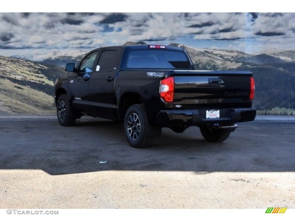 2018 Tundra SR5 CrewMax 4x4 - Midnight Black Metallic / Black photo #3