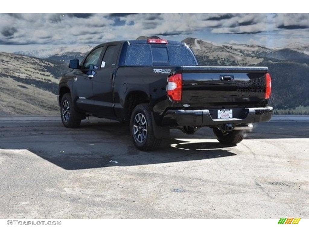 2018 Tundra Limited Double Cab 4x4 - Midnight Black Metallic / Black photo #3