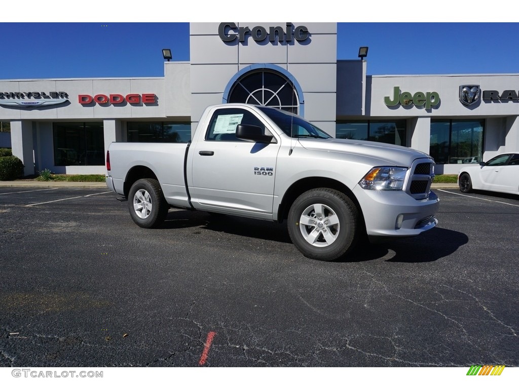 2018 1500 Express Regular Cab - Bright Silver Metallic / Black/Diesel Gray photo #1