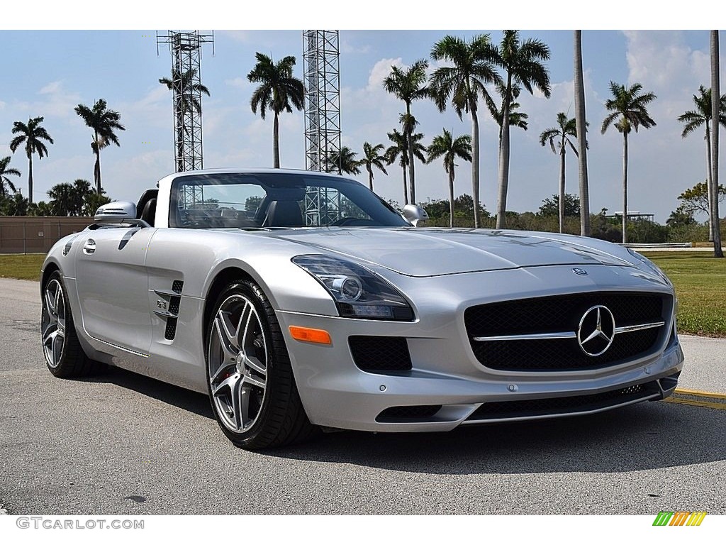 2012 SLS AMG Roadster - Iridium Silver Metallic / designo Light Brown Natural Woven photo #12