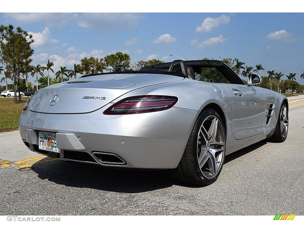 2012 SLS AMG Roadster - Iridium Silver Metallic / designo Light Brown Natural Woven photo #15