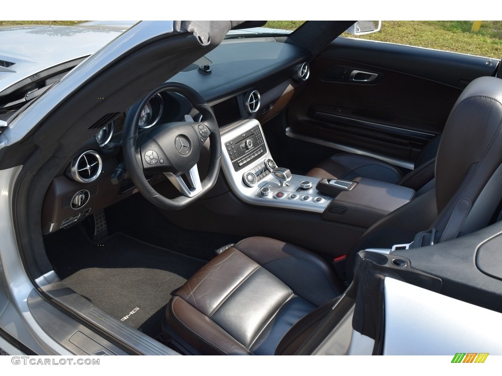 2012 SLS AMG Roadster - Iridium Silver Metallic / designo Light Brown Natural Woven photo #37