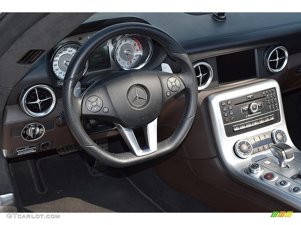 2012 SLS AMG Roadster - Iridium Silver Metallic / designo Light Brown Natural Woven photo #38
