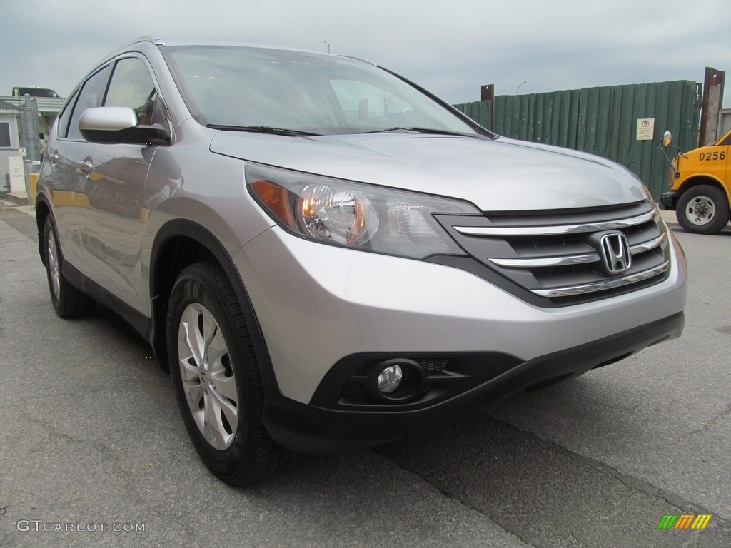 2012 CR-V EX-L 4WD - Alabaster Silver Metallic / Black photo #1