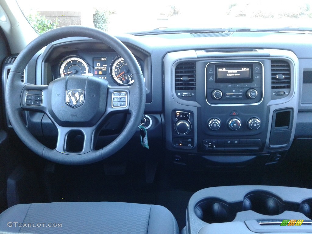 2018 1500 Tradesman Quad Cab 4x4 - Bright Silver Metallic / Black/Diesel Gray photo #26