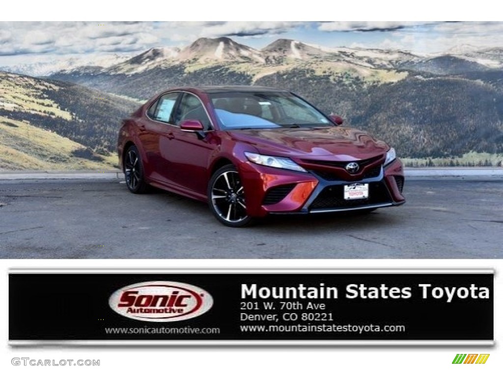 2018 Camry XSE V6 - Ruby Flare Pearl / Black photo #1