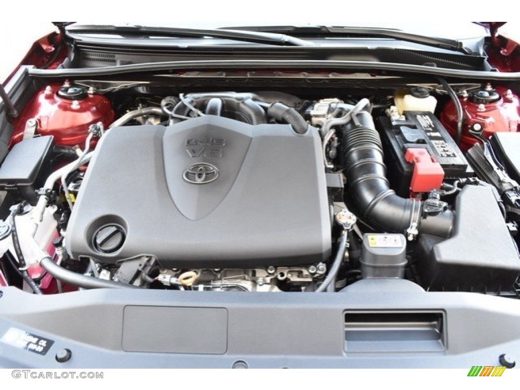 2018 Camry XSE V6 - Ruby Flare Pearl / Black photo #32