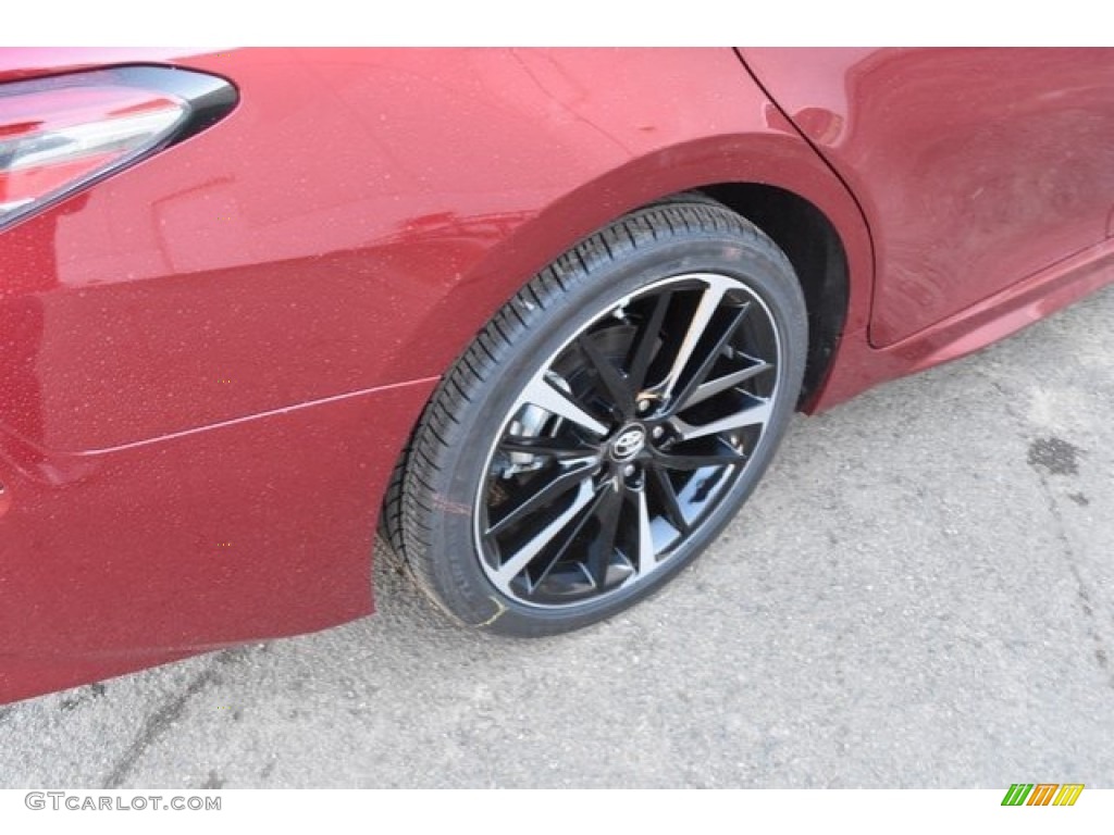 2018 Camry XSE V6 - Ruby Flare Pearl / Black photo #35