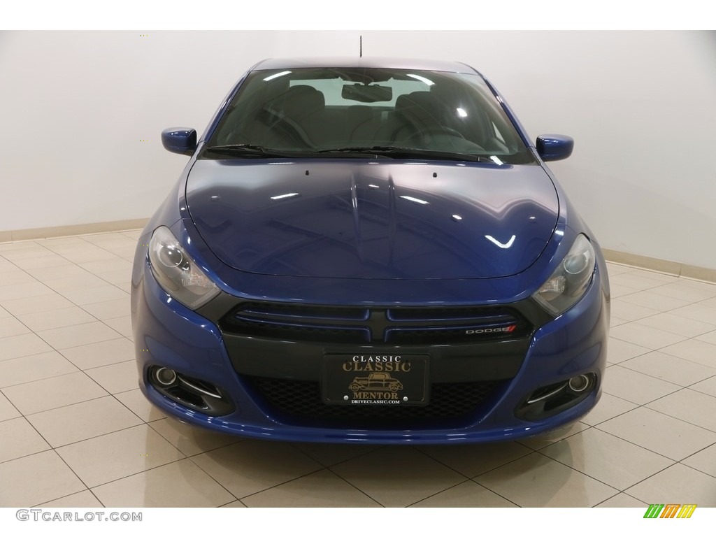 2013 Dart SXT - Blue Streak Pearl Coat / Black/Light Diesel Gray photo #2