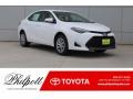 2018 Super White Toyota Corolla LE  photo #1