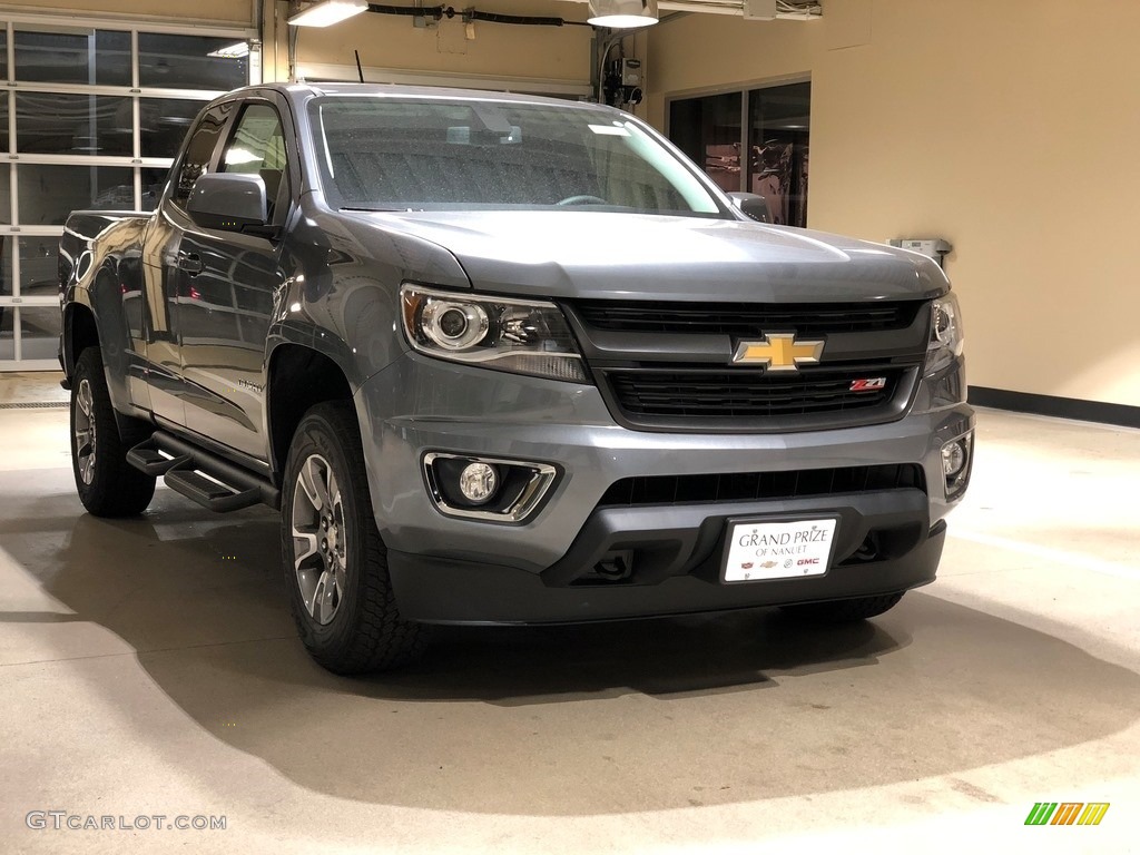 2018 Satin Steel Metallic Chevrolet Colorado Z71 Extended Cab 4x4