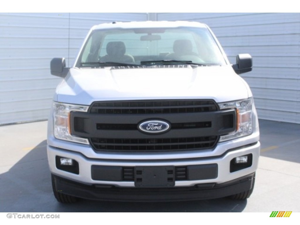 2018 F150 XL Regular Cab - Ingot Silver / Earth Gray photo #2