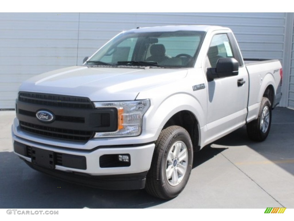 2018 F150 XL Regular Cab - Ingot Silver / Earth Gray photo #3