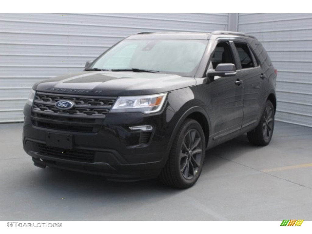 2018 Explorer XLT - Shadow Black / Ebony Black photo #3