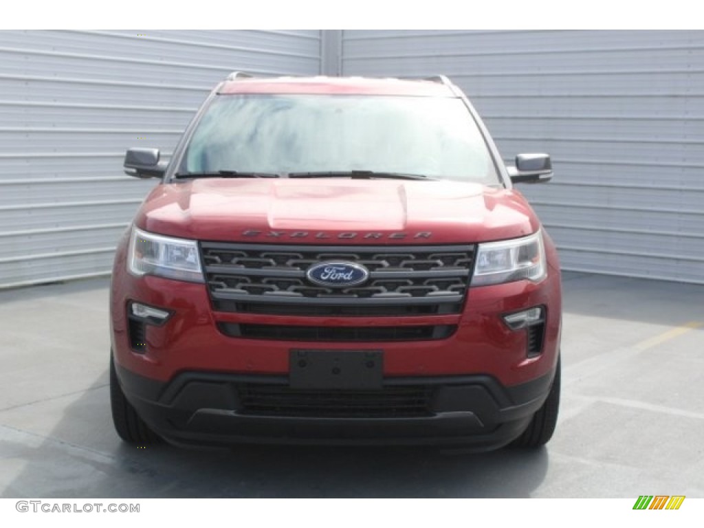 2018 Explorer XLT - Ruby Red / Ebony Black photo #2