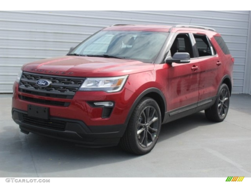 2018 Ruby Red Ford Explorer Xlt #125775180 Photo #3 