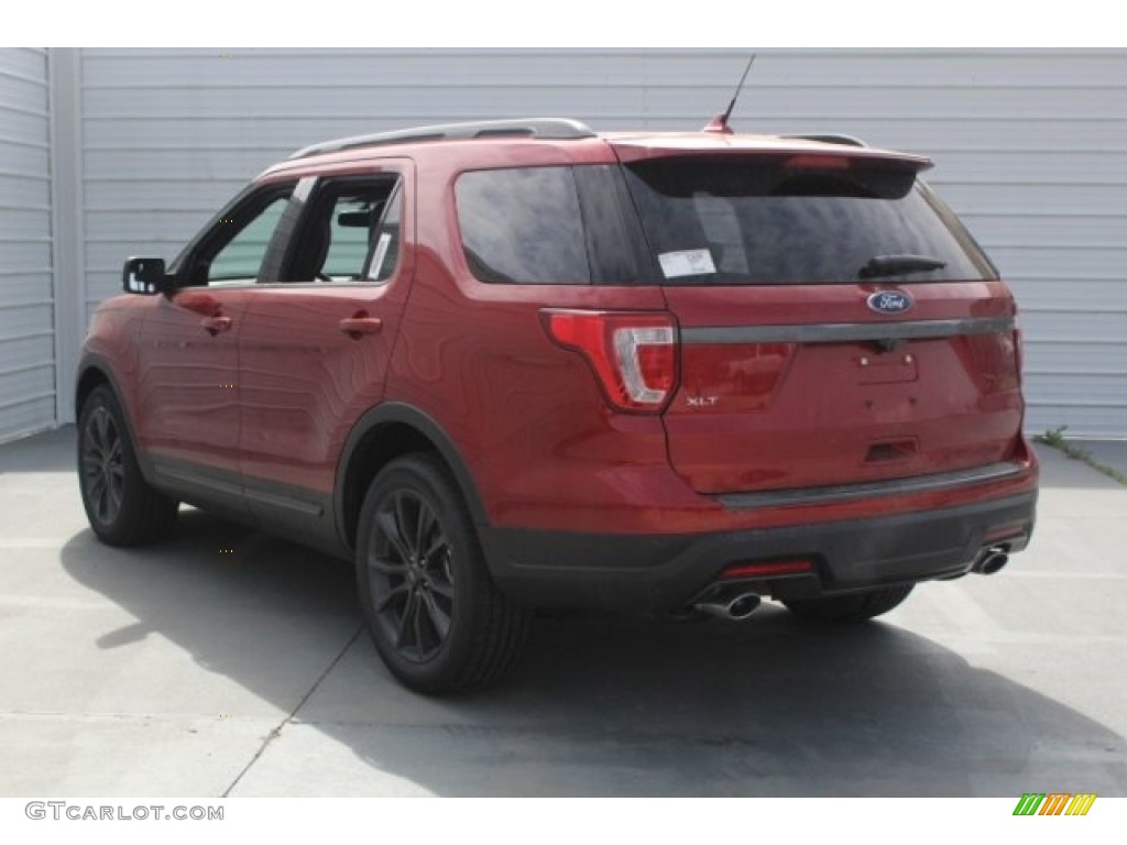 2018 Explorer XLT - Ruby Red / Ebony Black photo #6