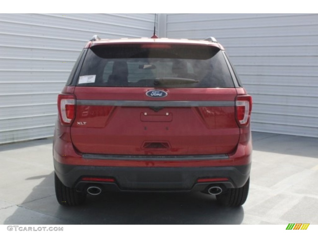 2018 Explorer XLT - Ruby Red / Ebony Black photo #7
