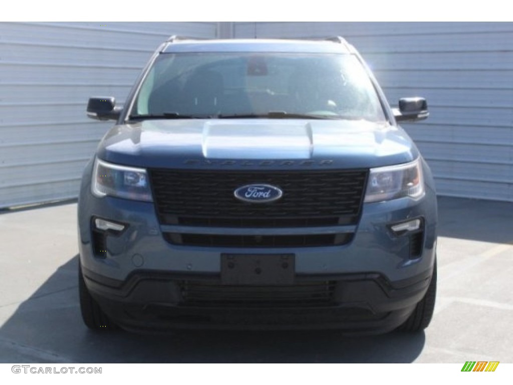 2018 Explorer Sport 4WD - Blue Metallic / Ebony Black photo #2
