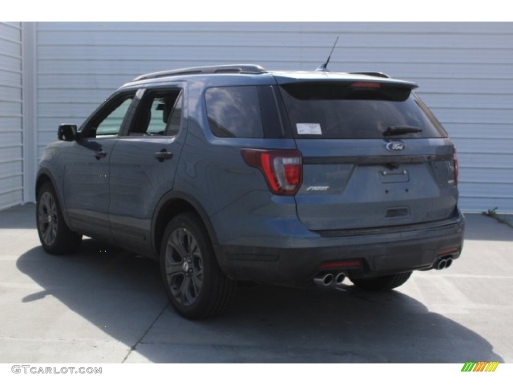 2018 Explorer Sport 4WD - Blue Metallic / Ebony Black photo #6