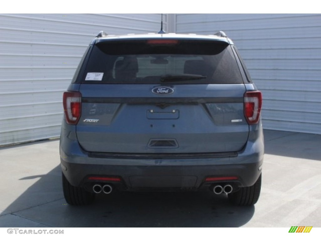 2018 Explorer Sport 4WD - Blue Metallic / Ebony Black photo #7
